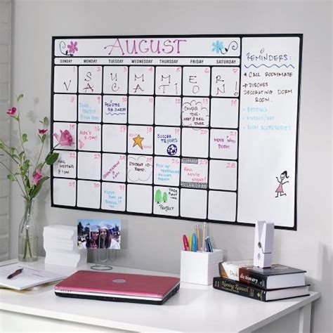 10 ideas para decorar tu espacio de trabajo en casa | Calendar decal, Dry erase calendar decal ...