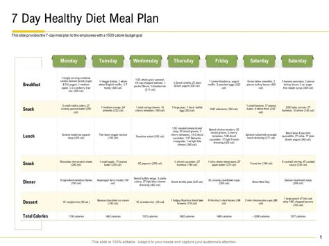 Day Healthy Diet Meal Plan Office Fitness Ppt Mockup, 42% OFF