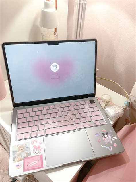 MacBook decoration | Pink macbook, Pink laptop, Apple products