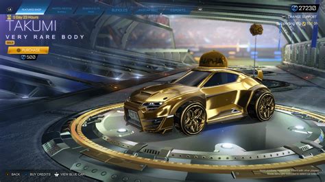 It's Official - Gold cars in the Item Shop! : r/RocketLeague