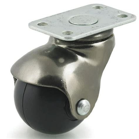 DH CASTERS C-H15P2AB Swivel Ball Caster, 1-1/2 in Dia Wheel, 90 lb ...