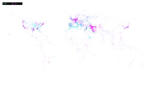 Comparative Wikipedia Worldmap A comparative visualization of geocoded Wikipedia articles by ...