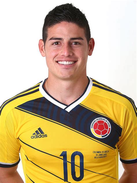 James Rodriguez of Colombia poses during the official FIFA World Cup... | James rodriguez, James ...