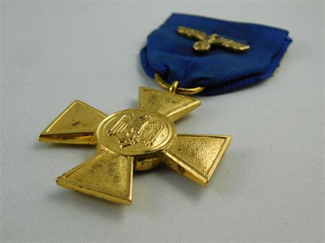 WWII German Luftwaffe 25 Year Long Service Medal - Trade In Military