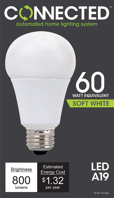 TCP LED Connected A19, 60 W Equivalent (11W), Soft White (2700K), WiFi ...