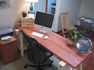 desk | My wonderful desk! The desktop is an old skinny door … | Flickr
