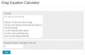 Drag Equation Calculator (Drag Force Calculator) - Calculator Academy