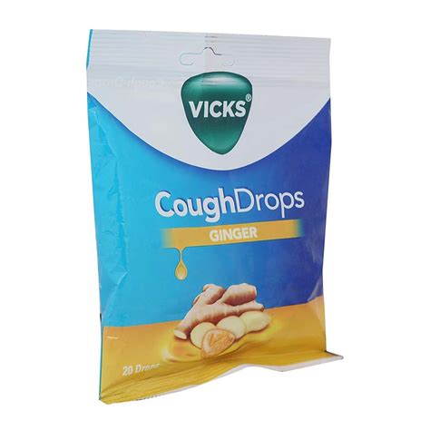 Vicks Ginger Cough Drops, 20 Count Price, Uses, Side Effects, Composition - Apollo Pharmacy