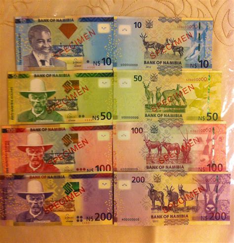 African Coins & Banknotes: Namibia 2012 Specimen Banknotes UNC