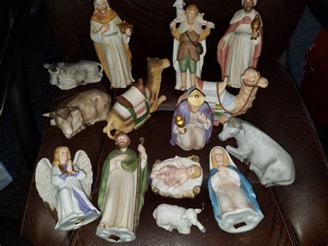 Vintage HOMCO Home Interiors Nativity Set 15 Pc