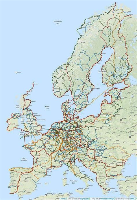 Map with cycle routes and tours on www.biroto.eu | Radtouren, Radwege, Radtour bodensee