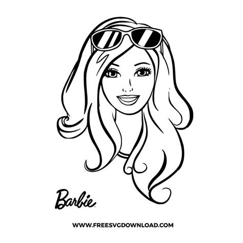 Barbie Outline Free SVG & PNG Download | Free SVG Download