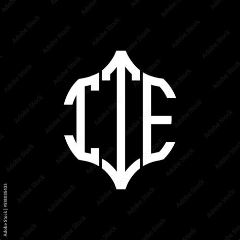 ITE letter logo. ITE best black background vector image. ITE Monogram ...