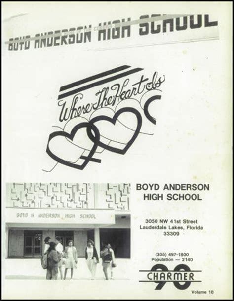 Explore 1990 Boyd Anderson High School Yearbook, Lauderdale Lakes FL ...