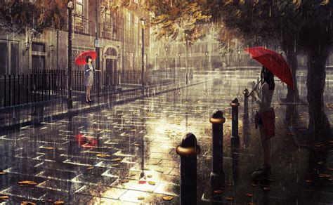 Umbrella And Rain Anime Wallpapers - Wallpaper Cave