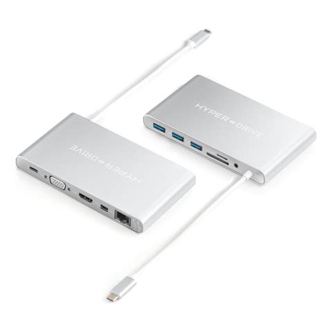 HyperDrive Ultimate USB-C Hub (Silver) for MacBook, PC, USB-C Devices - GN30B SILVER | CCL Computers