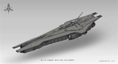 ArtStation - S.V.P deep space cruiser, Dancheng YE | Space ship concept art, Space battleship ...