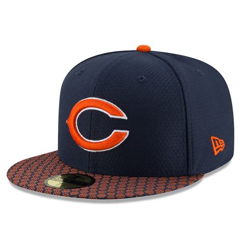 New Era Chicago Bears Navy 2017 Sideline Official 59FIFTY Fitted Hat