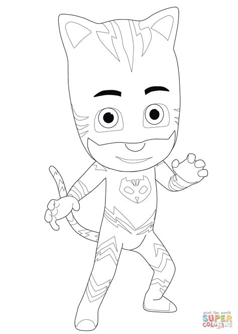 Gambar Catboy Pj Masks Coloring Page Free Printable Pages Click di Rebanas - Rebanas