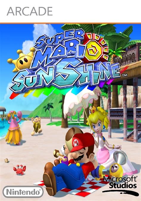 Super Mario Sunshine Xbox 360 Aracde FAKE Boxart by DarkraDx on DeviantArt