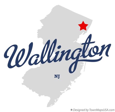 Map of Wallington, NJ, New Jersey