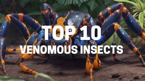 The Top 10 Most Venomous Insects in the World - YouTube