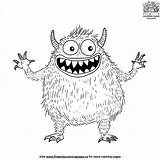 Funny Monster Scenes Coloring Pages sketch template