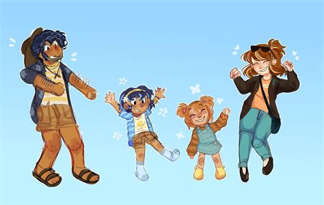 My daughter drew the Bluey family as humans : r/bluey