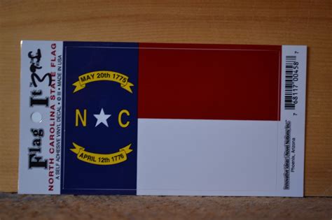 North Carolina State Flag Decal