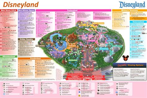 Disneyland Attractions Map - Ontheworldmap.com