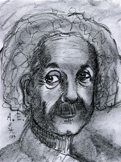 Albert Einstein portrait Painting by Maciej Mackiewicz