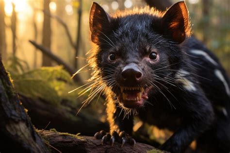 Premium Photo | Tasmanian devil of its Australian habitat