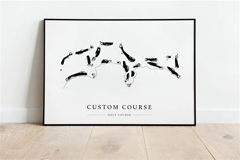 Custom Golf Course Map Golf Layout, Scorecard Print, Local Course ...