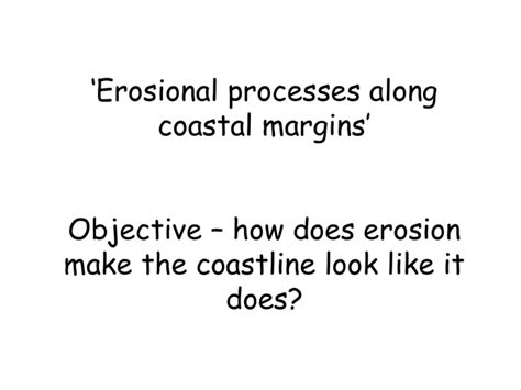 Erosional Processes