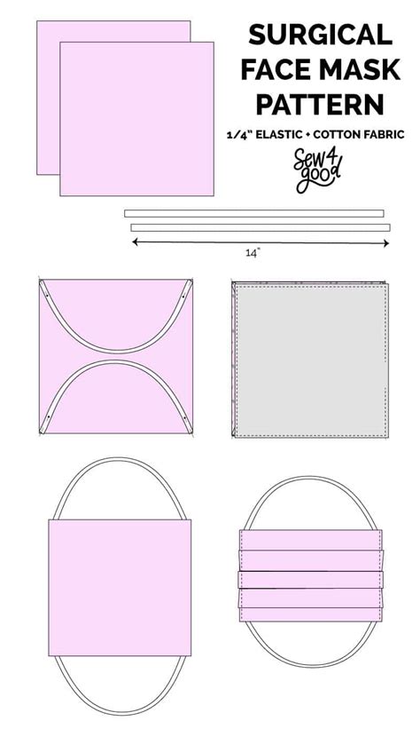 Printable Surgical Mask Pattern