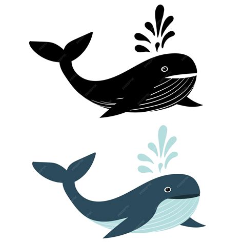 Premium Vector | Whale on white background isolated vector