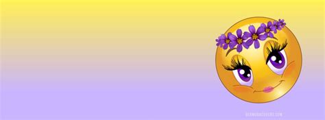 Emoji With Bermudiana Flower Headdress Facebook Cover & Phone Wallpaper #2 | BermudaCovers.com