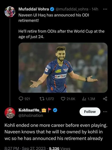 Naveen-ul-Haq Retires From ODIs: Virat Kohli Fans Troll Afghanistan Pacer With Memes - The ...