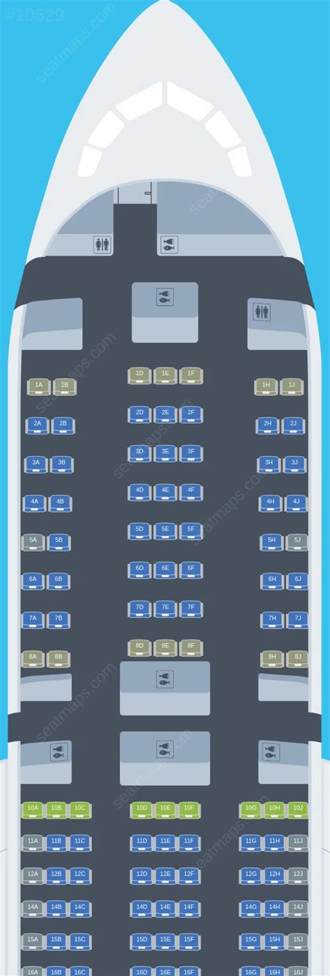 Seat map ratings of Air Premia Boeing 787