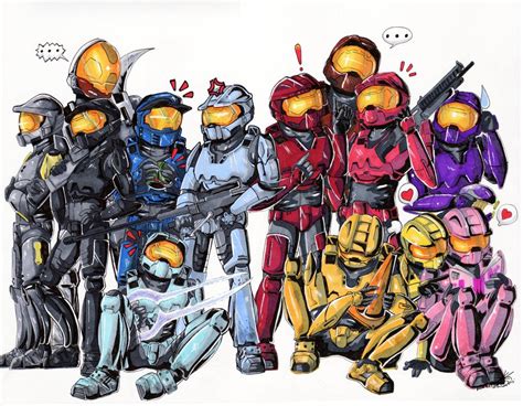 RVB fan art by MrPotatoAssassin on DeviantArt