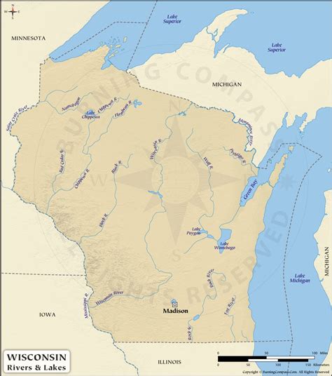 Wisconsin River Map, History, Facts Britannica, 49% OFF