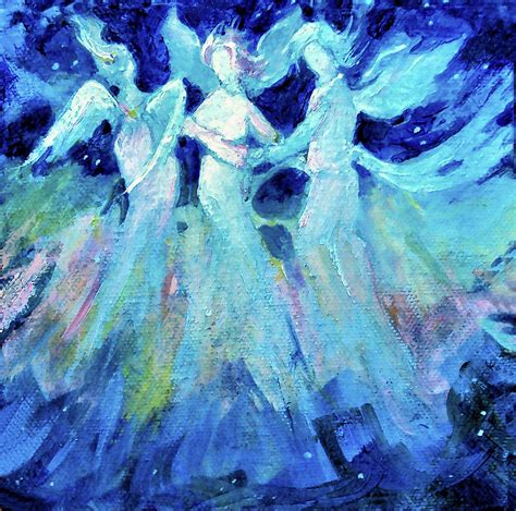 Dancing Angels Painting by Diane Ursin - Fine Art America