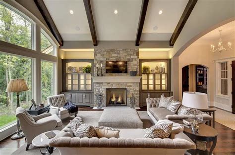 25+ Beautiful Living Rooms with Fireplaces (Photo Gallery) - Home Awakening