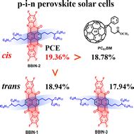 Soluble perinone isomers as electron transport materials for p–i–n ...
