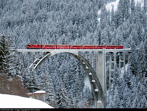 Langwieser Viaduct, Switzerland | ... Rhätische Bahn Ge4/4ii at Graubünden, Switzerland by Janet ...