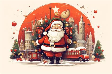 Premium AI Image | Joyful Christmas Vector Art in AR 32 Format