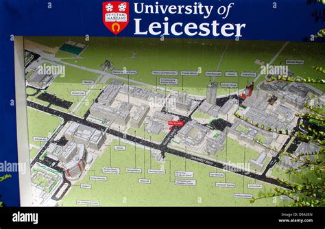 Leicester University map Stock Photo - Alamy