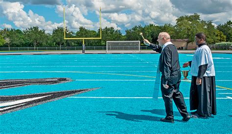 ADOM :: Archbishop blesses new athletic field at McCarthy High