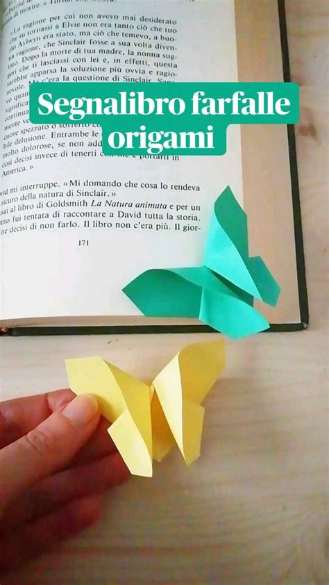 Segnalibro farfalle origami | Origami semplici, Idee fai da te, Origami facili