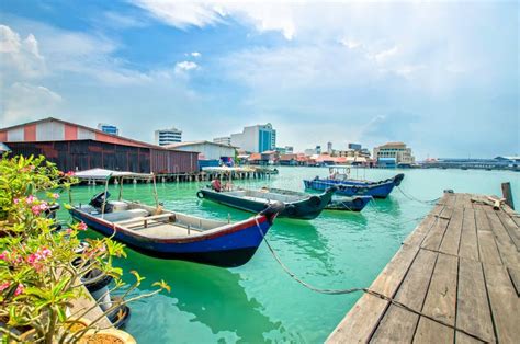 Boats at the Chew Jetty Which is One of the UNESCO World Heritage Site in Penang. Editorial ...